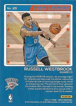 2016-17 Hoops - Team Leaders #26 Russell Westbrook Back