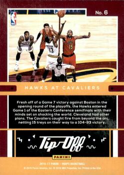 2016-17 Hoops - Tip-Off #6 Cleveland Cavaliers vs. Atlanta Hawks Back