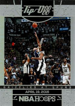 2016-17 Hoops - Tip-Off #9 Memphis Grizzlies vs. San Antonio Spurs Front