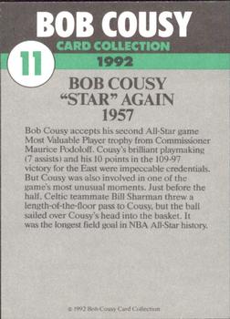1992 Bob Cousy Collection #11 Star Again 1957 Back
