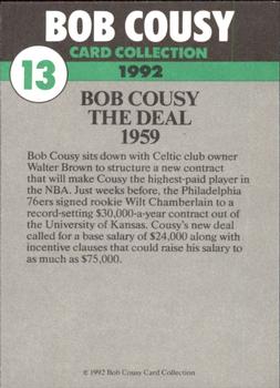 1992 Bob Cousy Collection #13 The Deal 1959 Back