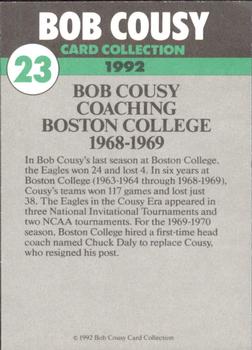 1992 Bob Cousy Collection #23 Boston College Coaching Back