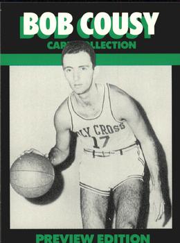 1992 Bob Cousy Collection - 1991 Preview #3 Holy Cross Senior Year Front