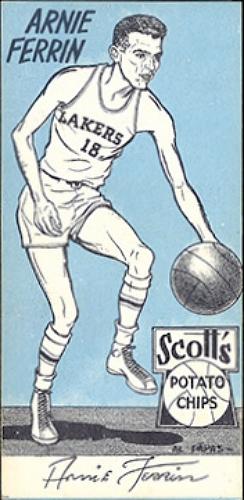 1950-51 Scott's Potato Chips Minneapolis Lakers #NNO Arnie Ferrin Front