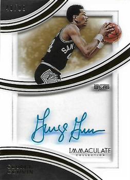 2015-16 Panini Immaculate Collection - Shadowbox Signatures #SS-GG George Gervin Front