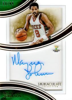 2015-16 Panini Immaculate Collection - Shadowbox Signatures #SS-MJN Marques Johnson Front