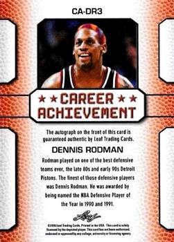 2016 Leaf Best of Basketball #CA-DR3 Dennis Rodman Back