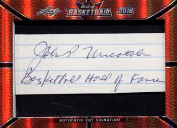 2016 Leaf Best of Basketball - Cut Signatures #NNO John Nucatola Front