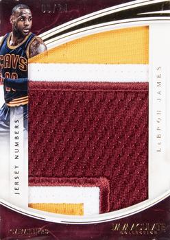 2015-16 Panini Immaculate Collection - Jumbo Patches Team Logos Relics Jersey Numbers #19 LeBron James Front