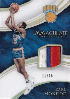 2015-16 Panini Immaculate Collection - Patches Jersey Numbers Relics #PJ-EM Earl Monroe Front