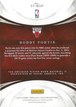 2015-16 Panini Immaculate Collection - Immaculate Standard #ST-BOP Bobby Portis Back