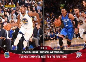 2016-17 Panini Instant NBA #63 Kevin Durant / Russell Westbrook Front