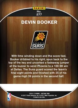 2016-17 Panini Instant NBA #277 Devin Booker Back