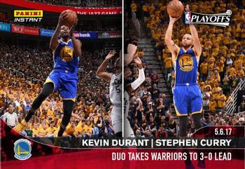 2016-17 Panini Instant NBA #352 Kevin Durant / Stephen Curry Front