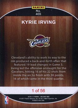 2016-17 Panini Instant NBA #401 Kyrie Irving Back