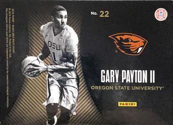 2016-17 Panini Black Gold Collegiate - Team Symbols SN99 #22 Gary Payton II Back