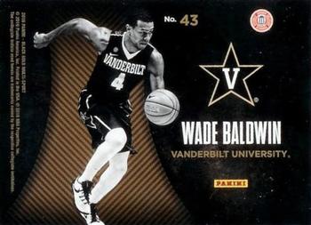 2016-17 Panini Black Gold Collegiate - Team Symbols SN99 #43 Wade Baldwin IV Back