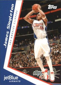 2005-06 Topps Jet Blue Los Angeles Clippers #LAC13 James Singleton Front