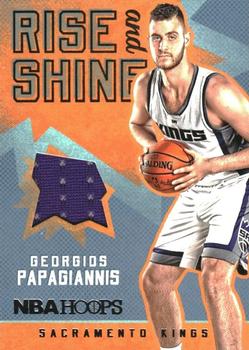 2016-17 Hoops - Rise N Shine Memorabilia #12 Georgios Papagiannis Front