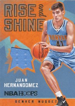 2016-17 Hoops - Rise N Shine Memorabilia #14 Juan Hernangomez Front