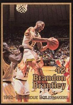 1992-93 Purdue Boilermakers #NNO Brandon Brantley Front