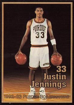 1992-93 Purdue Boilermakers #NNO Justin Jennings Front