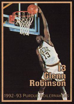 1992-93 Purdue Boilermakers #NNO Glenn Robinson Front