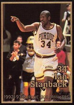 1992-93 Purdue Boilermakers #NNO Ian Stanback Front