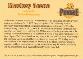 1992-93 Purdue Boilermakers #NNO Mackey Arena Back