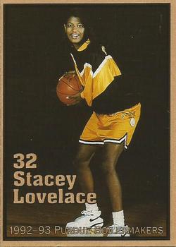 1992-93 Purdue Boilermakers Women #NNO Stacey Lovelace Front