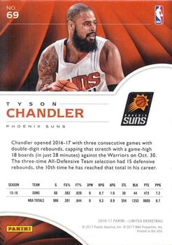 2016-17 Panini Limited #69 Tyson Chandler Back