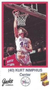 1989-90 Kodak Philadelphia 76ers #NNO Kurt Nimphius Front