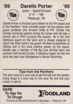 1989-90 Pittsburgh Panthers #NNO Darelle Porter Back