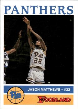 1990-91 Pittsburgh Panthers #NNO Jason Matthews Front