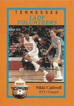 1992-93 Tennessee Lady Volunteers Smokey #2 Nikki Caldwell Front