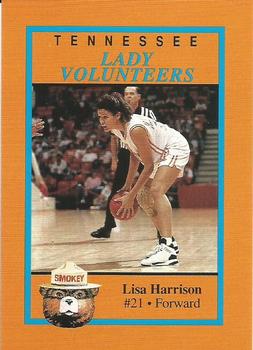 1992-93 Tennessee Lady Volunteers Smokey #7 Lisa Harrison Front