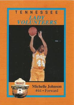1992-93 Tennessee Lady Volunteers Smokey #9 Michelle Johnson Front