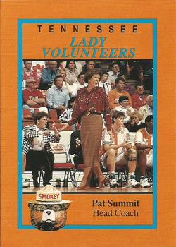 1992-93 Tennessee Lady Volunteers Smokey #11 Pat Summitt Front