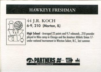 1995-96 Iowa Hawkeyes #NNO J.R. Koch Back