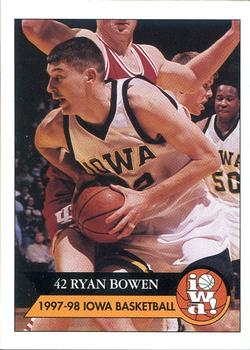 1997-98 Iowa Hawkeyes #2 Ryan Bowen Front