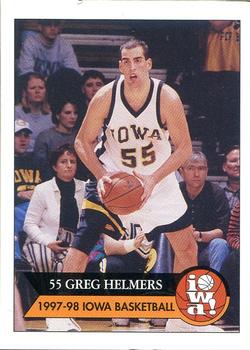 1997-98 Iowa Hawkeyes #5 Greg Helmers Front