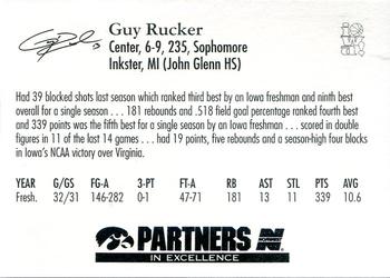 1997-98 Iowa Hawkeyes #11 Guy Rucker Back