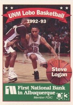 1992-93 New Mexico Lobos #10 Steve Logan Front