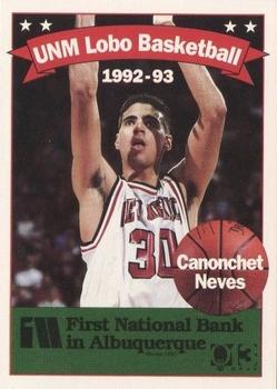 1992-93 New Mexico Lobos #12 Canonchet Neves Front