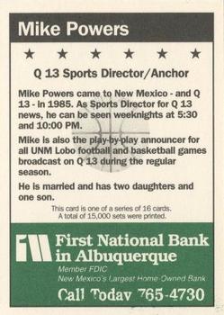 1992-93 New Mexico Lobos #13 Mike Powers Back