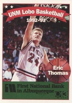1992-93 New Mexico Lobos #14 Eric Thomas Front
