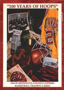 1994-95 Minnesota Golden Gophers #17 Title Card Front