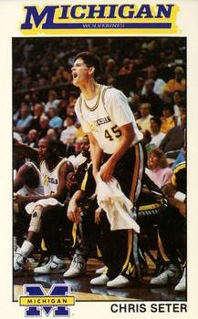 1989-90 Michigan Wolverines #4 Chris Seter Front