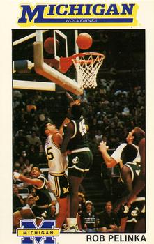 1989-90 Michigan Wolverines #6 Rob Pelinka Front