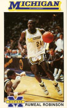 1989-90 Michigan Wolverines #7 Rumeal Robinson Front